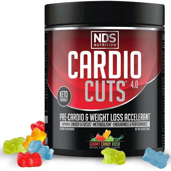 NWT NDS Nutrition Cardio Cuts 4.0 Gummy Candy Rush 20 Servings (Pack of 1) - Picture 1 of 7